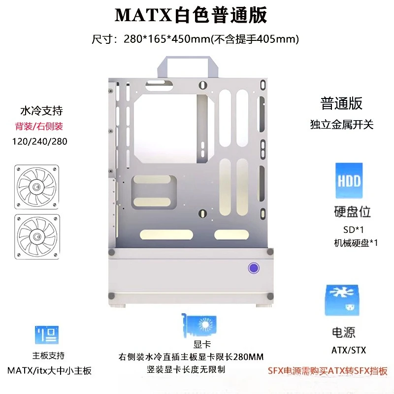 Pc Gaming Case - Casing PC Rak Vertikal Open Chassis