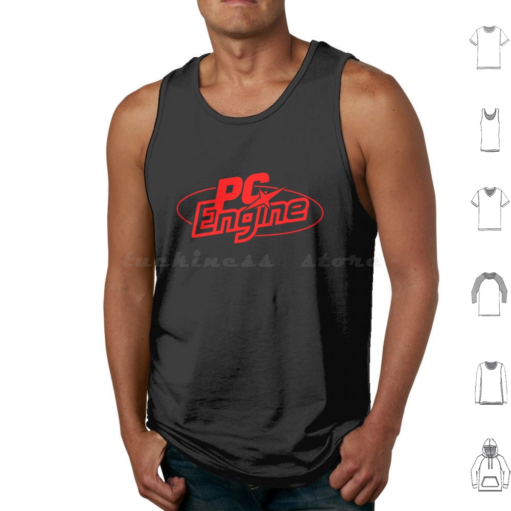 Japan Pc Gaming - Tank Top Logo Pc Engine Bahan