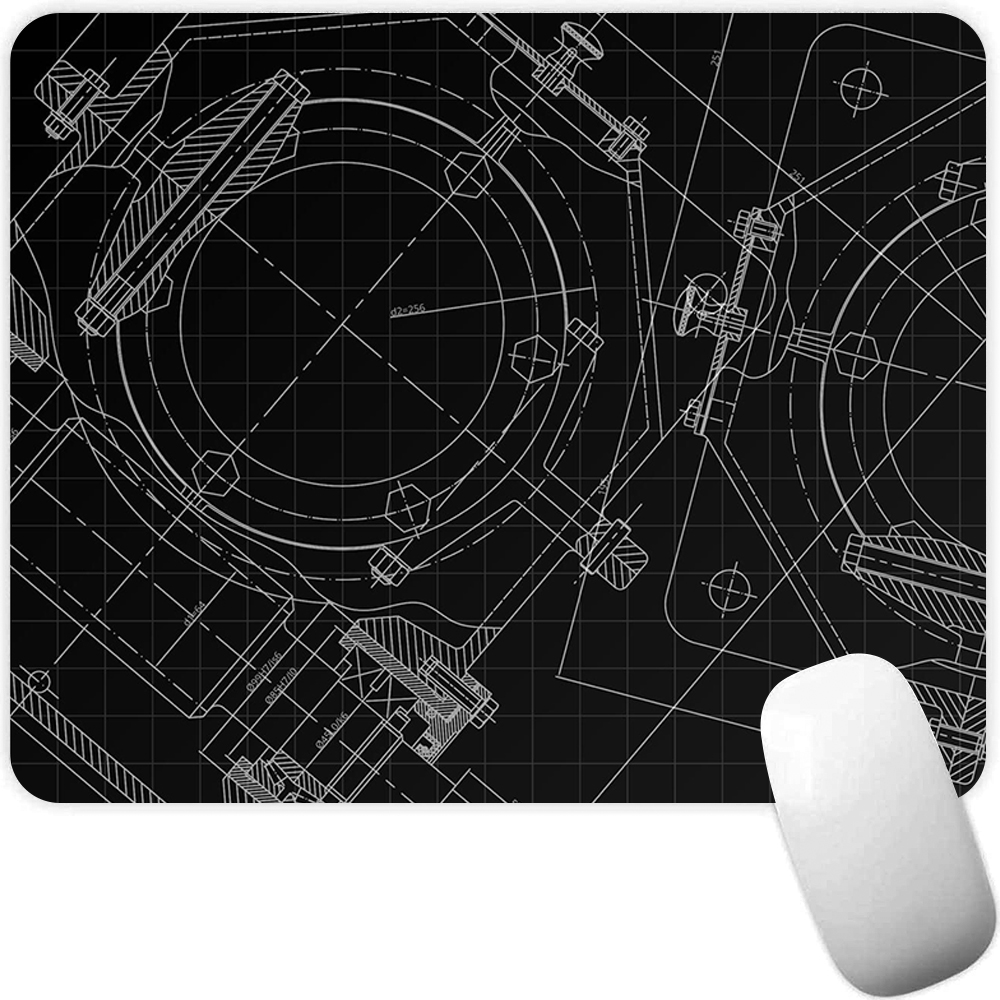 Pc Gaming Drawing - Gambar Teknis Alas Mouse Gaming Kecil