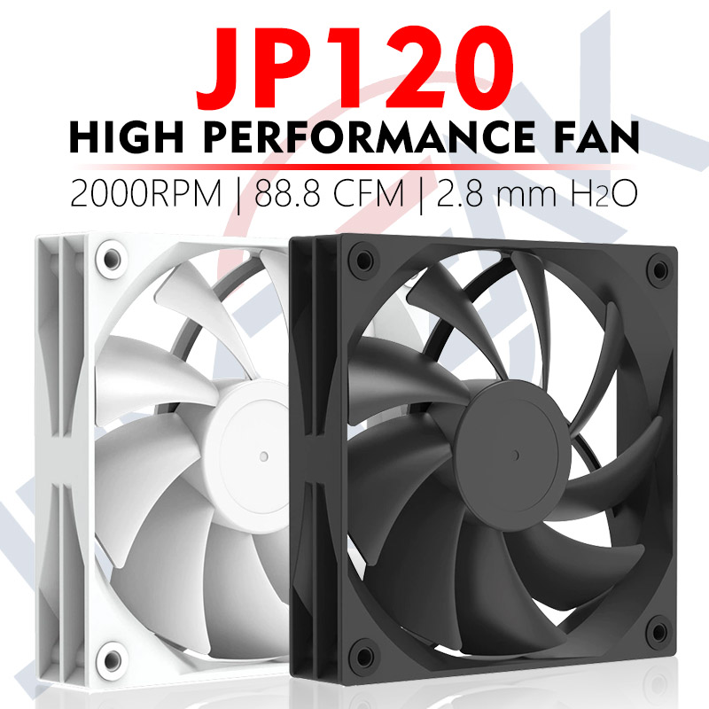 Pc Gaming Case - JUMPEAK JP120 120Mm Kipas 2000RPM Kecepatan