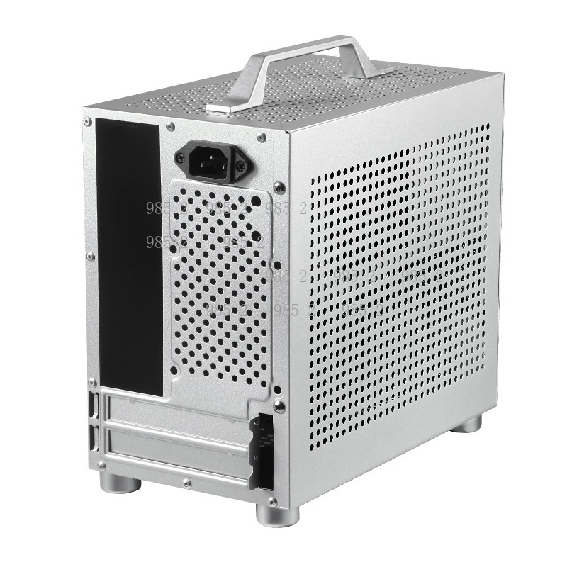 Pc Gaming Case - Casing Mini ITX Tower dengan Pegangan,