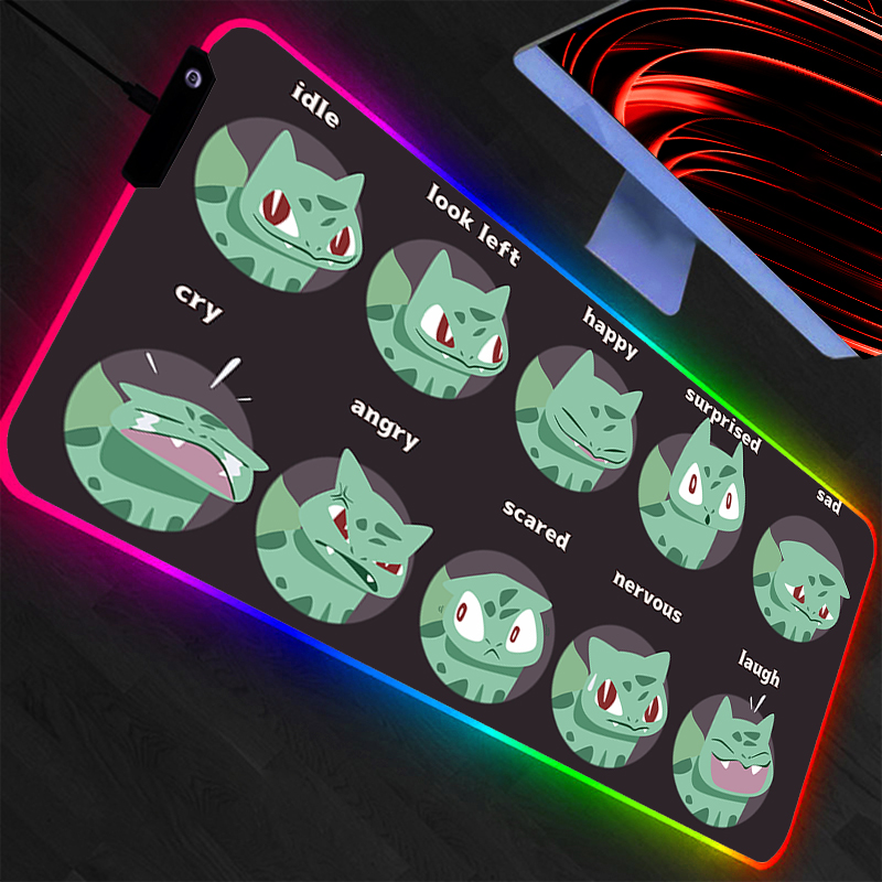 Rgb Mousepad - Alas Mouse LED Pokemon Pikachu Alas