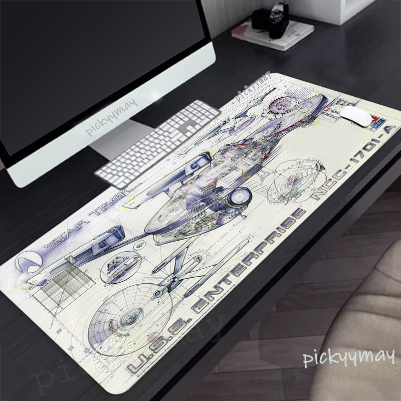 Pc Gaming Drawing - Besar Mousepad game pesawat ruang angkasa