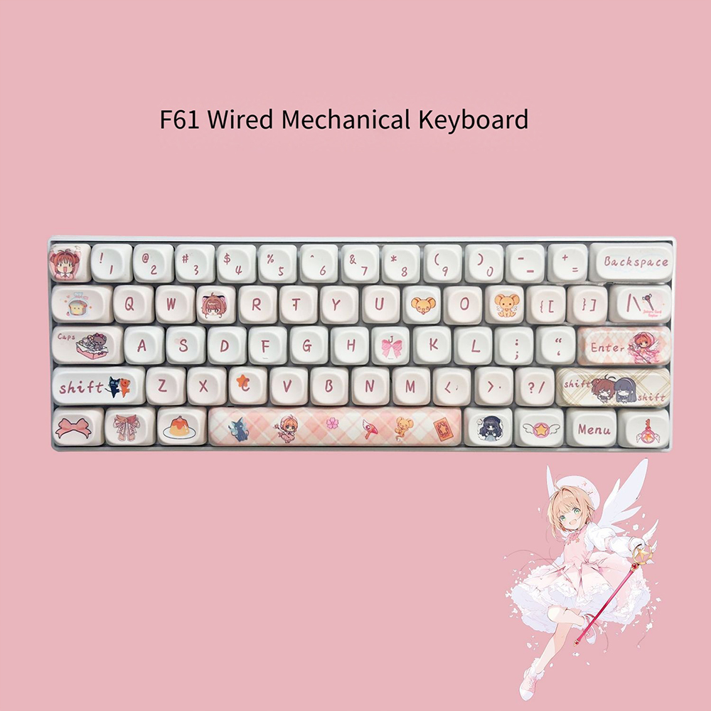 Japan Pc Gaming - Cardcaptor Sakura 61 Tombol Keyboard Mekanis