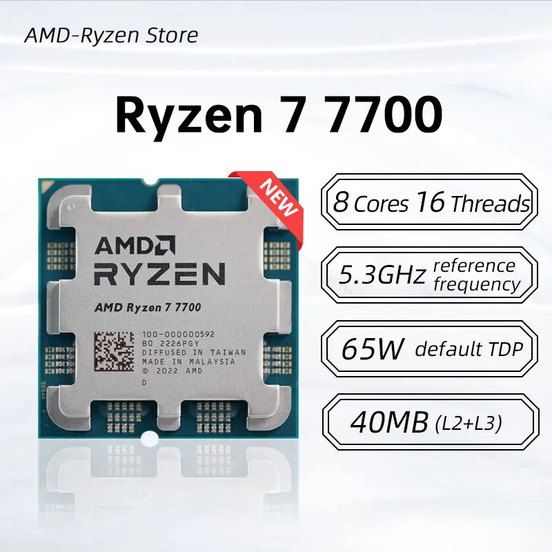 Prosesor AMD Ryzen 7 7700 Baru - Pc Gaming Ryzen ulasan dan harga