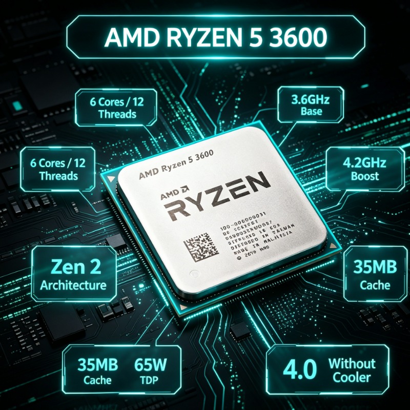 AMD Ryzen R5 3600 CPU PC Gamin - Pc Gaming Ryzen ulasan dan harga