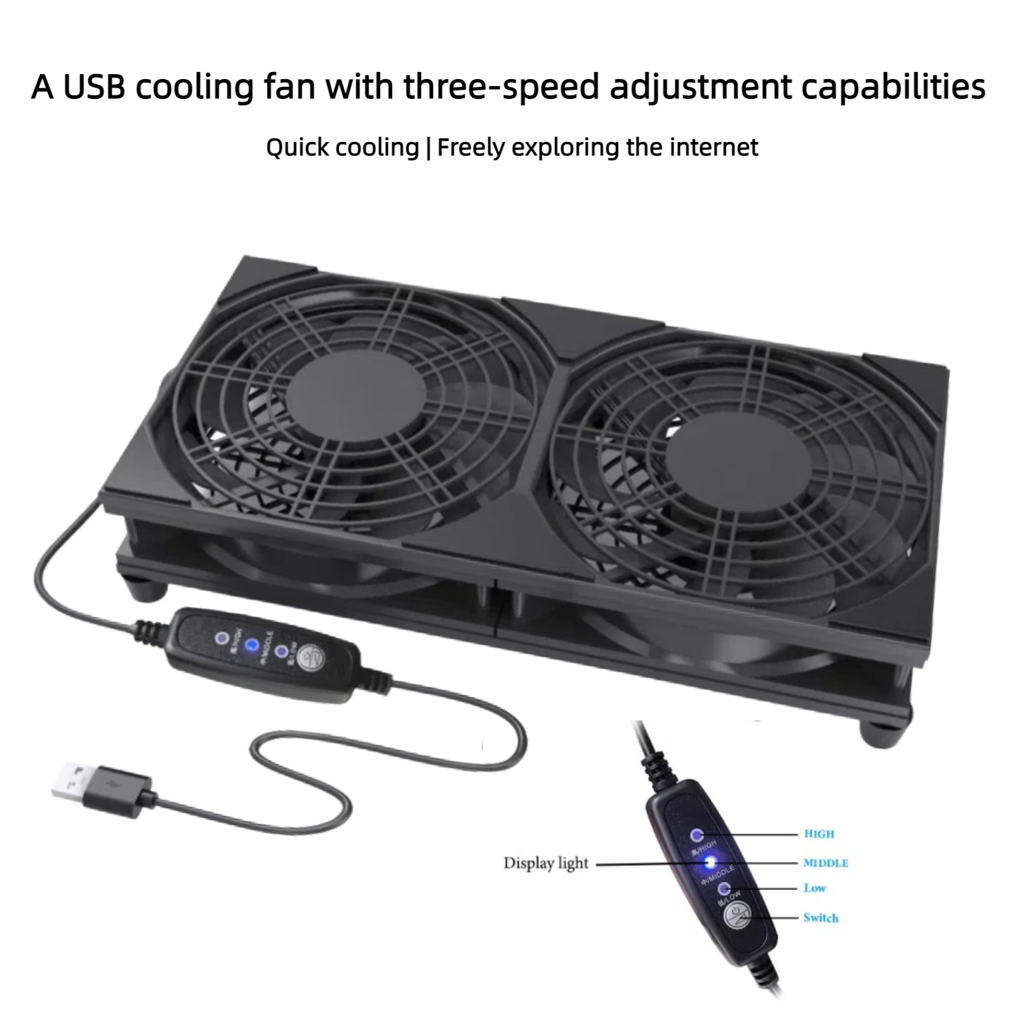 Kipas Pendingin USB Ganda deng - Pc Gaming Rgb ulasan dan harga