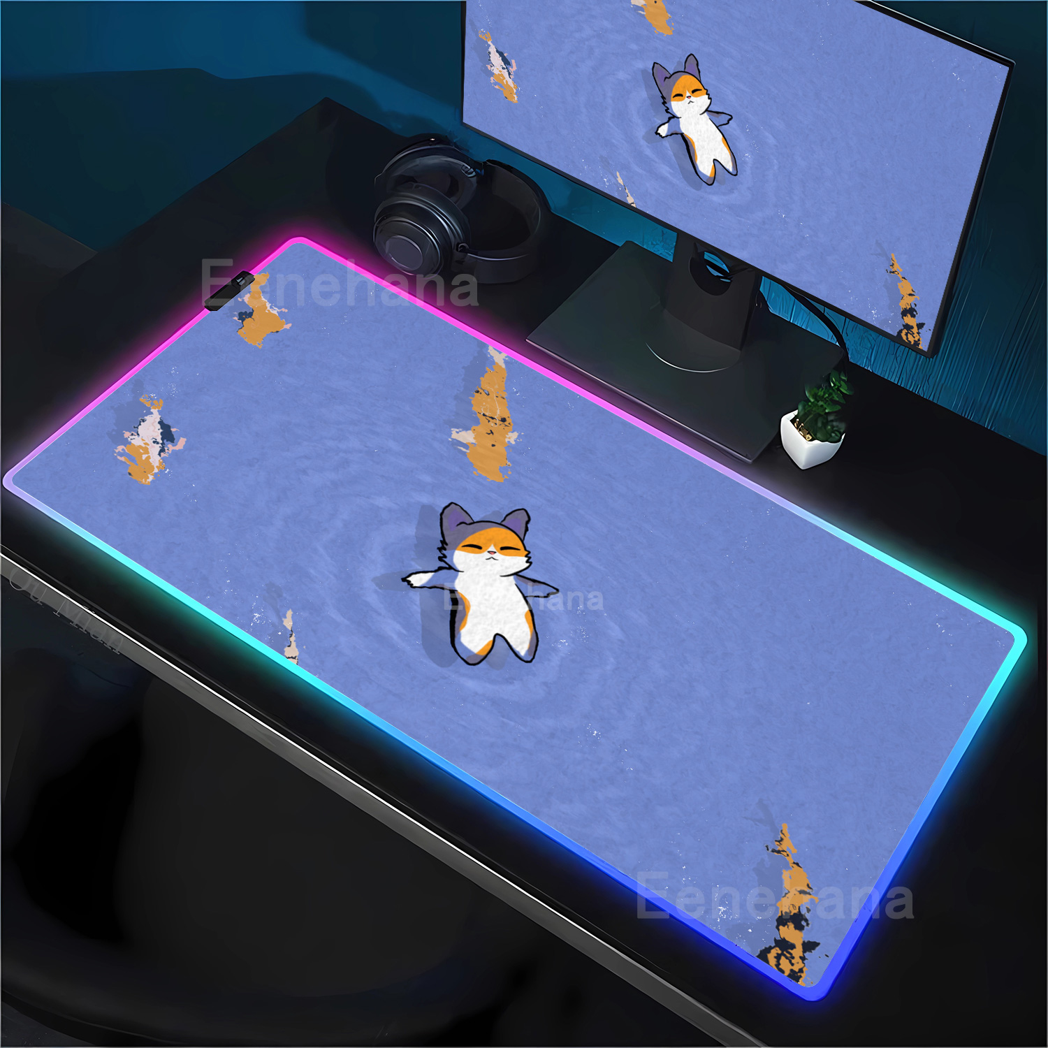 RGB Mousepad Kartun Jendela Ku - Rgb Mousepad ulasan dan harga