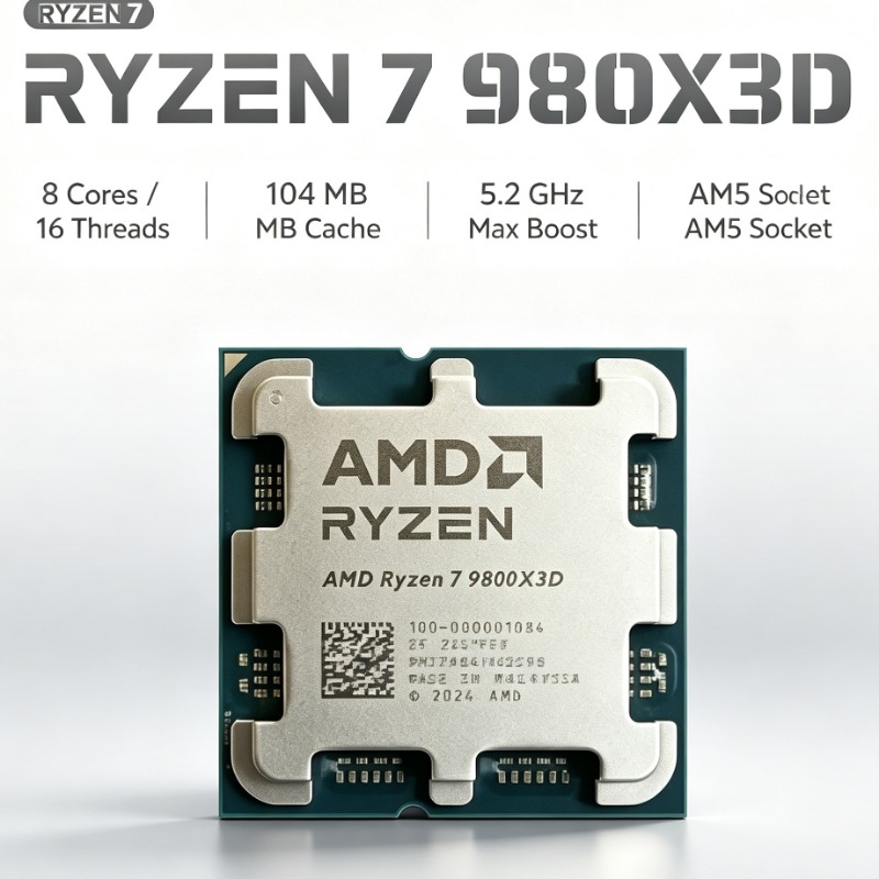Prosesor PC AMD Ryzen 7 9800X3 - Pc Gaming Ryzen ulasan dan harga