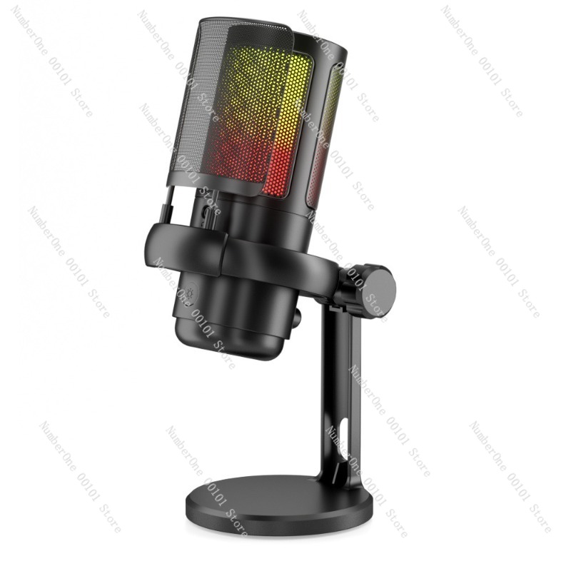 Mikrofon Kondensor USB Desktop - Pc Gaming Rgb ulasan dan harga