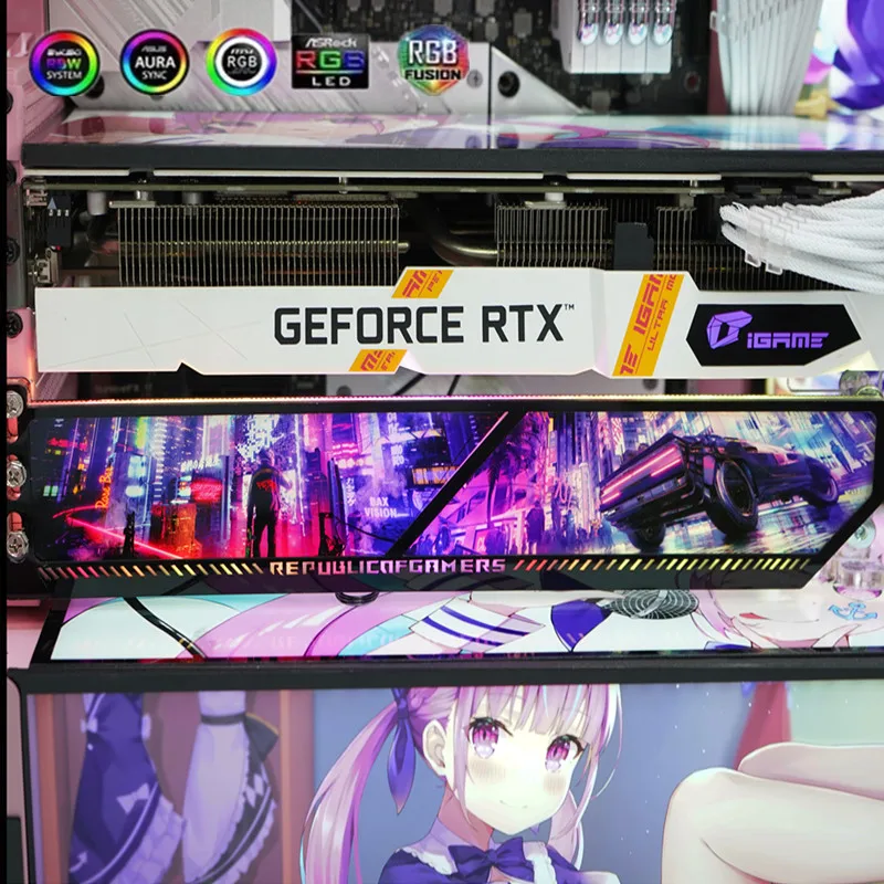 Braket kartu grafis ARGB, dudu - Pc Gaming Rgb ulasan dan harga