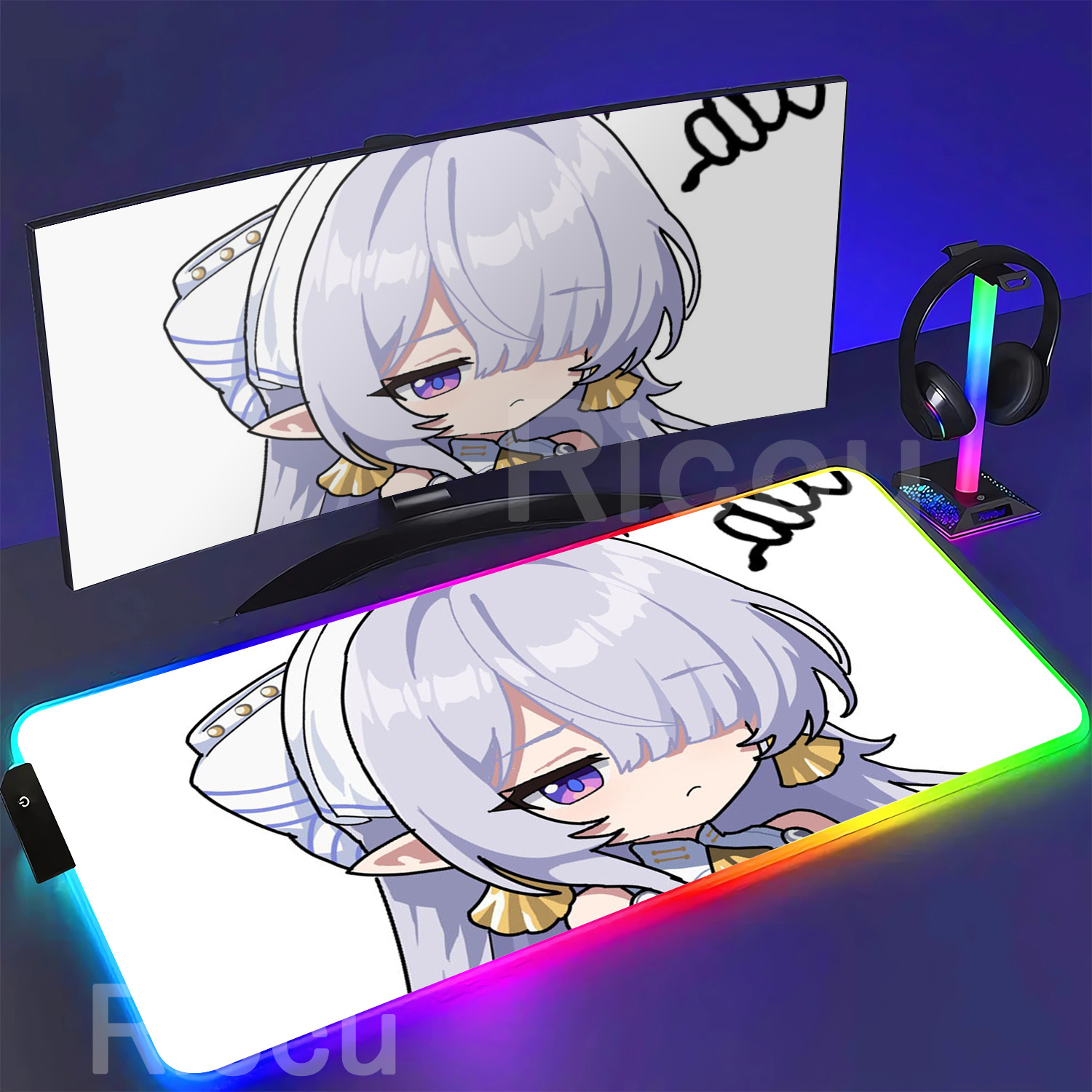 Alas Mouse RGB Velina Airgid Z - Rgb Mousepad ulasan dan harga
