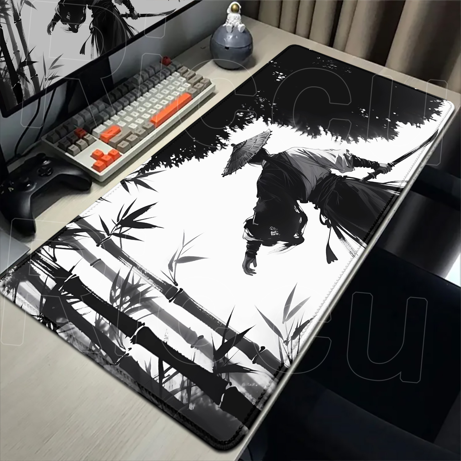 Samurai Warrior Gambar Hitam P - Pc Gaming Drawing ulasan dan harga
