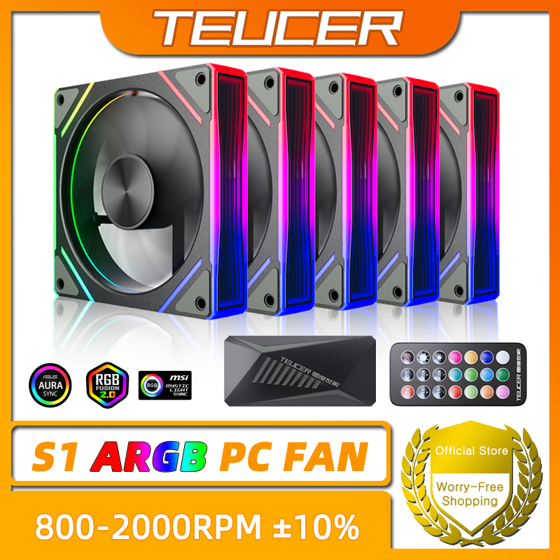 TEUCER Prism S1 ARGB 120mm (12 - Pc Gaming Rgb ulasan dan harga