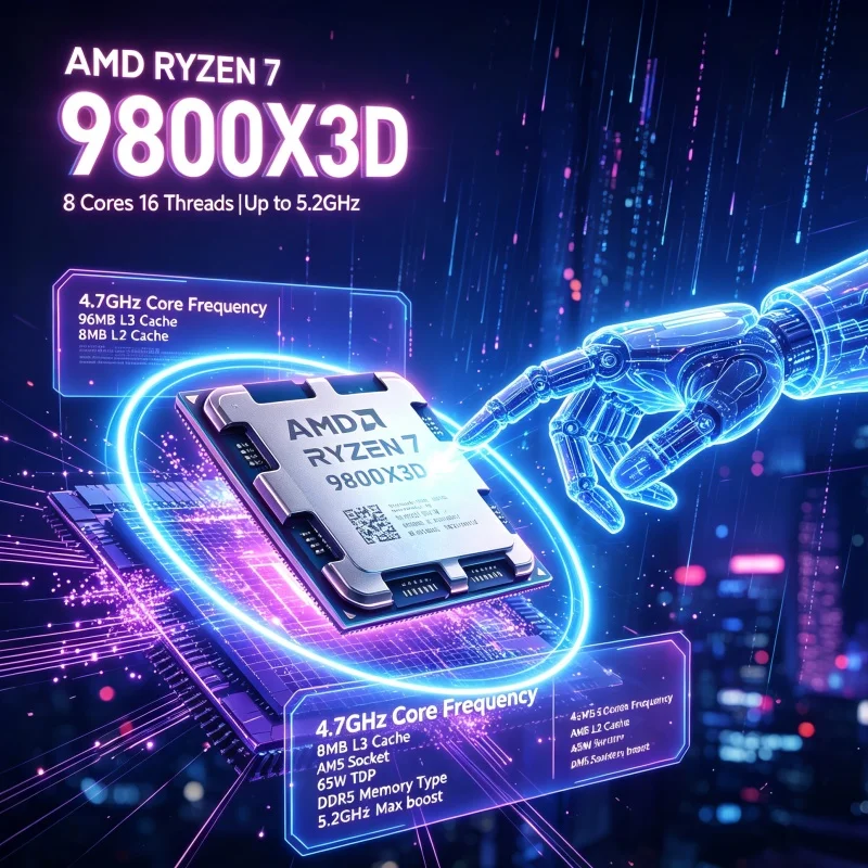 AMD Ryzen 7 9800X3D AM5 Gaming - Pc Gaming Ryzen ulasan dan harga