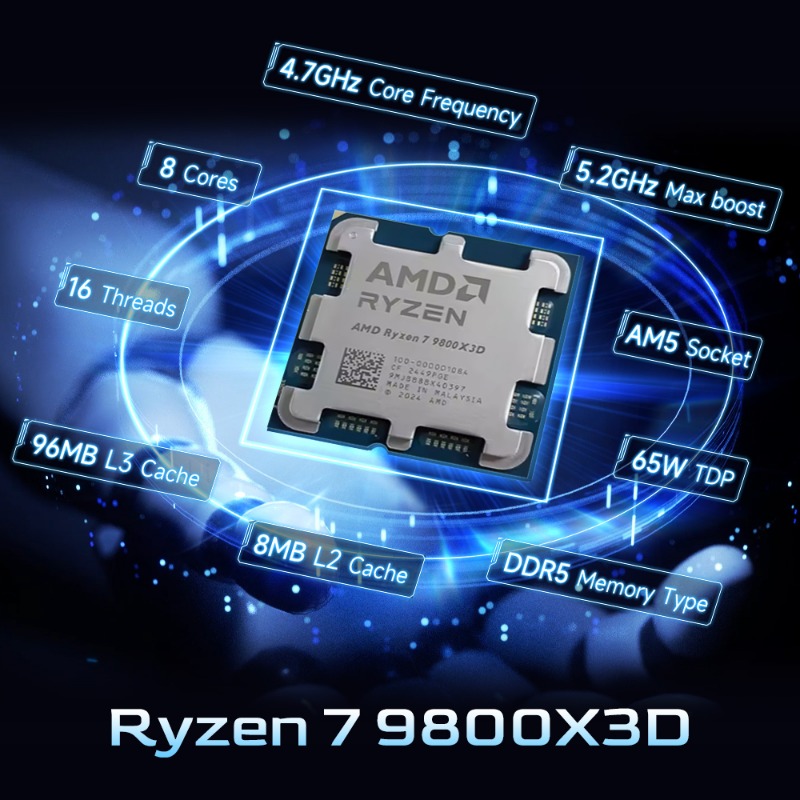 AMD Ryzen 7 9800X3D AM5 Gaming - Pc Gaming Ryzen ulasan dan harga